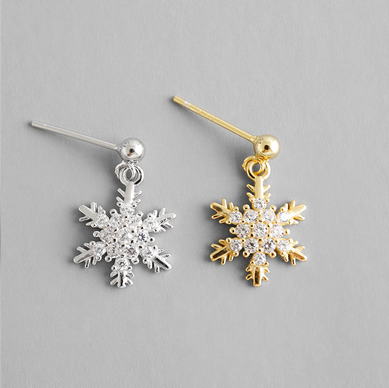 Snowflake Dangling Earrings