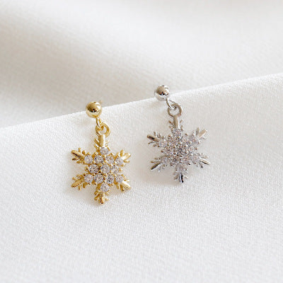 Snowflake Dangling Earrings