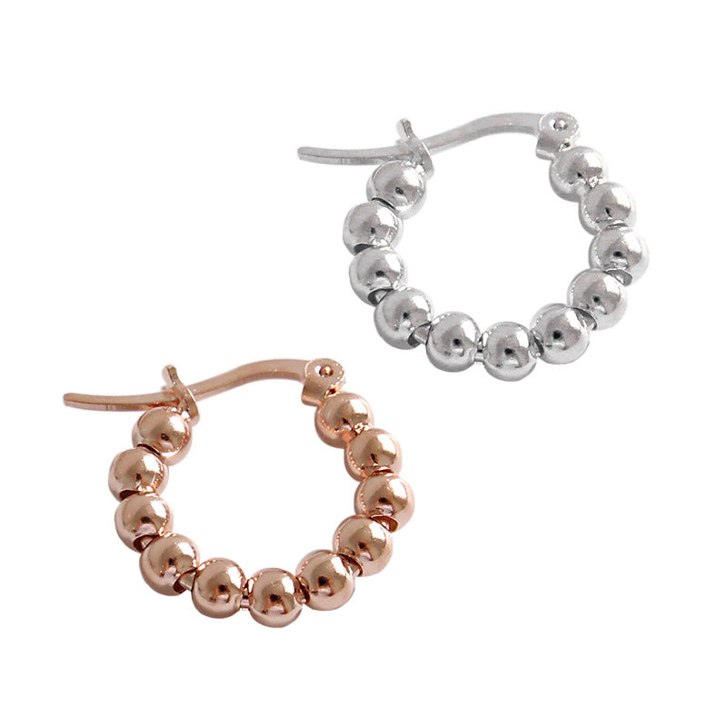 Bead Hoop Earrings