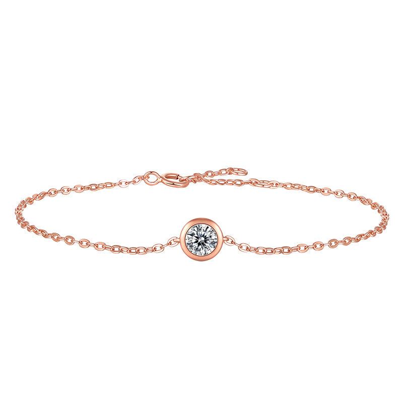 Round Bezel Stud Bracelet