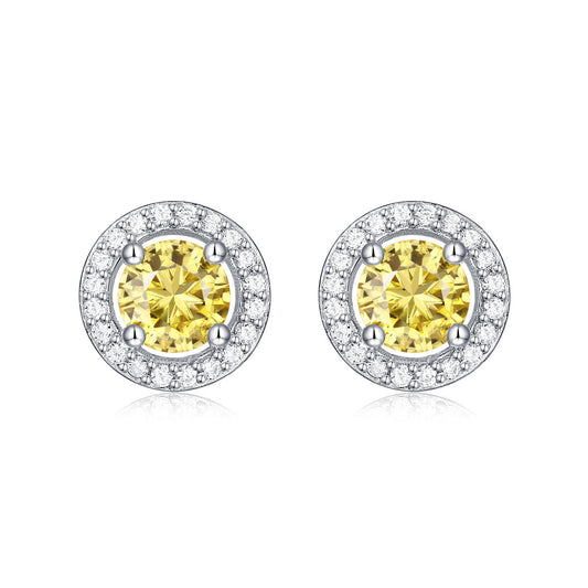 Yellow Moissanite Earrings