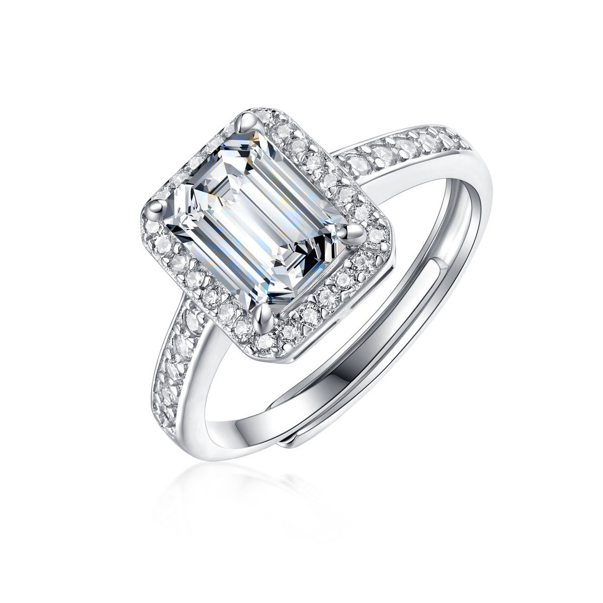 Baguette Moissanite Ring