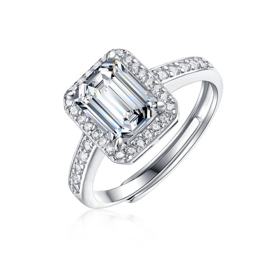 Baguette Moissanite Ring