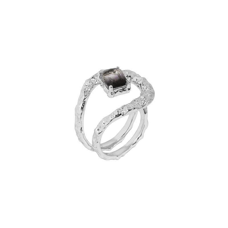 Double Curve Tourmaline Ring