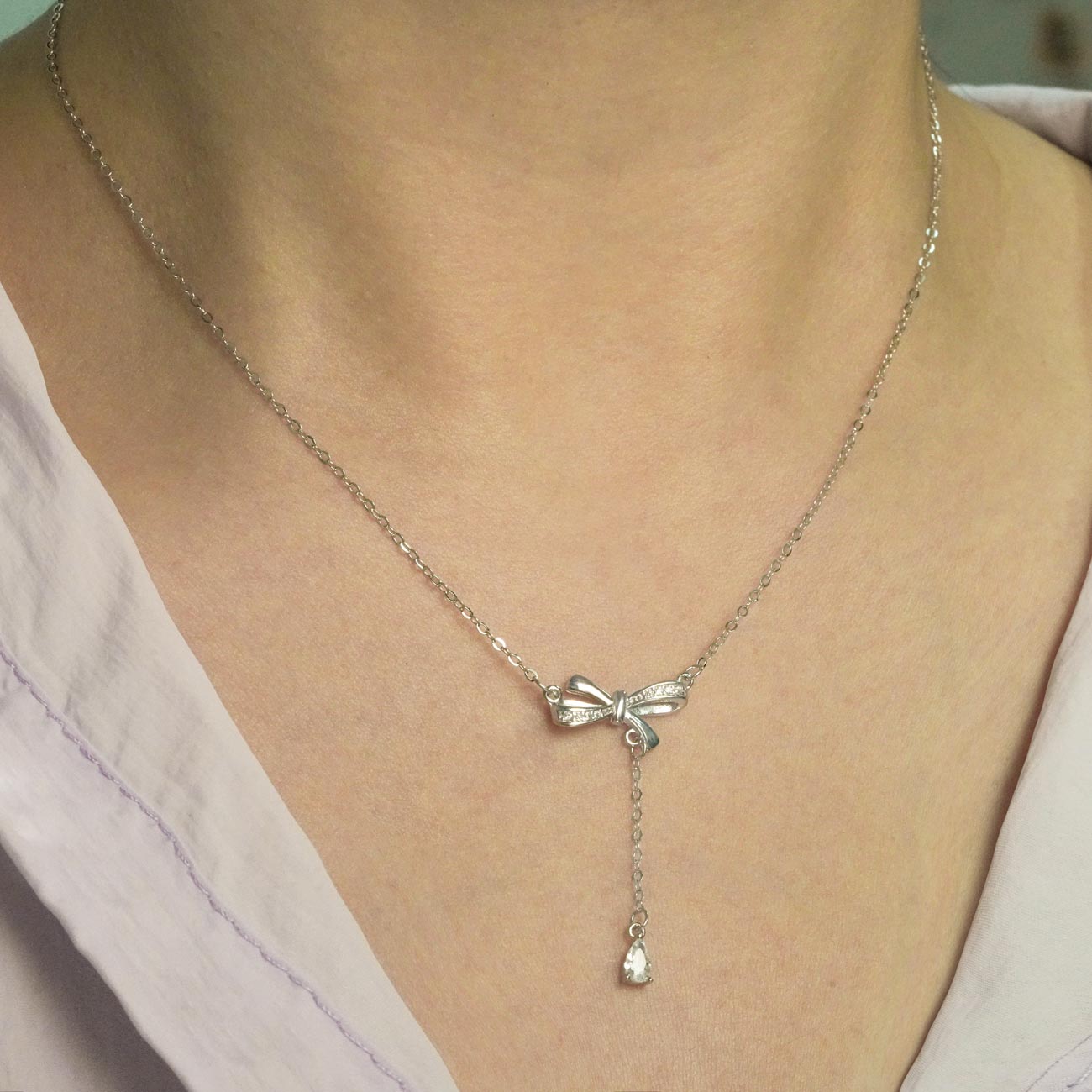 Ribbon Bow Necklace